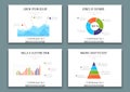 Brochure templates with infographics design elements. Vector set of charts, graphs, circle charts and diagrams. Royalty Free Stock Photo