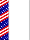 USA abstract flag symbolic patriotic frame. Royalty Free Stock Photo