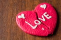 Brocken heart cookie Royalty Free Stock Photo