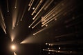 Brocken 5.1. light installation by Yasuhiro Chida at the Republic square in Prague during the Signal light festival 2016