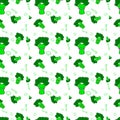 Brocolli Cute kawaii pattern seamless green for kid