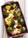 Brocolli and potato casserole Royalty Free Stock Photo