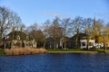 Broek in Waterland, Netherlands. February 2023. The canals and antique wooden houses in Broek in Waterland. Royalty Free Stock Photo