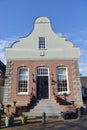 Broek in Waterland, Netherlands. February 2023. The wooden facades and old houses in Broek in Waterland, Holland.