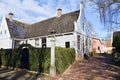 Broek in Waterland, Netherlands. February 2023. The wooden facades and old houses in Broek in Waterland, Holland.
