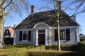 Broek in Waterland, Netherlands. February 2023. The wooden facades and old houses in Broek in Waterland, Holland.