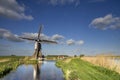 The Broekmolen windmill near Streefkerk Royalty Free Stock Photo