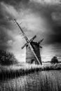 Brograve mill windpump Royalty Free Stock Photo