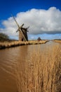 Brograve mill windpump Royalty Free Stock Photo