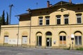 Brohl-LÃÂ¼tzing, Germany - 05 15 2020: old train station of the Rhine valley railroad