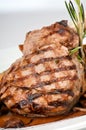 Broiled center cup veal chop closeup Royalty Free Stock Photo