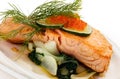 Broiled salmon Royalty Free Stock Photo