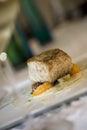Broiled sea bass with citrus and beets