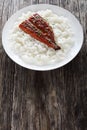 Broiled unagi fillet with white rice