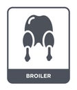 broiler icon in trendy design style. broiler icon isolated on white background. broiler vector icon simple and modern flat symbol