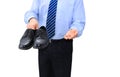 Broke businessman Royalty Free Stock Photo