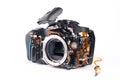 Broked DSLR camera Royalty Free Stock Photo