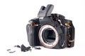 Broked DSLR camera Royalty Free Stock Photo