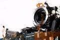 Broked DSLR camera Royalty Free Stock Photo