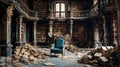 Ethereal Ruins: A Captivating Baroque-inspired Library In Desperate Need Of Restoration