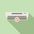 Broken air conditioner icon flat vector. Pump system Royalty Free Stock Photo