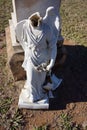 A broken angel at Clermont cemetery