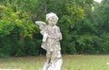 Broken Cherub Angel Statue