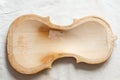 Antique violin for restoration on a table apart sides