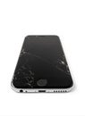Broken Apple iPhone 6 with cracked screen Royalty Free Stock Photo