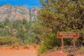 Broken Arrow Trail is an easy and popular hike on a good trail of red rock scenery. Sedona, Yavapai County, Coconino National Fore Royalty Free Stock Photo