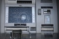 Broken ATM . Royalty Free Stock Photo
