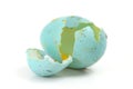 Broken Blue Eggs Royalty Free Stock Photo