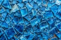 Broken Blue Glass Surface Texture for Banner or Backdrop Royalty Free Stock Photo