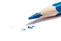 A Broken Blue Pencil Point