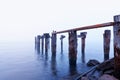 Broken Boat Dock Royalty Free Stock Photo