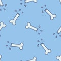 Broken bone seamless doodle pattern Royalty Free Stock Photo