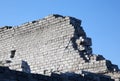 Broken brick wall. Fragment Royalty Free Stock Photo
