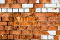 Broken bricks wall background Royalty Free Stock Photo