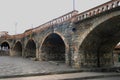 Broken Bridge or Puento Roto, constracted in 1840, destroyed by a flood and partially restored as a tourist site., Cuenca, Azuay