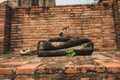 The broken Buddha. Royalty Free Stock Photo