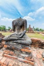 Broken Buddha statue at Ayuttaya