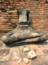 Broken Buddha Statue, Ayutthaya Royalty Free Stock Photo