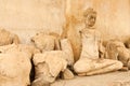 Broken Buddha statues Royalty Free Stock Photo