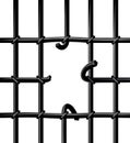 Broken cage Royalty Free Stock Photo