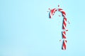 Broken candy cane and space for text