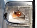 broken car tail light or turn signal