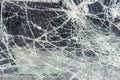 Broken car window, an accident on the road. Safe movement. Royalty Free Stock Photo