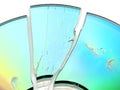 Broken CD / DVD Royalty Free Stock Photo