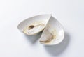 Broken ceramic bowl