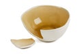 Broken ceramic cup Royalty Free Stock Photo